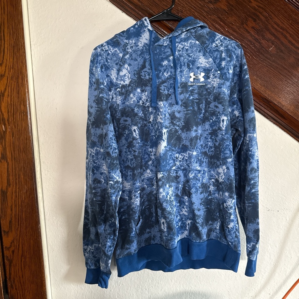 Under Armour Men's Blue Patterned Hoodie